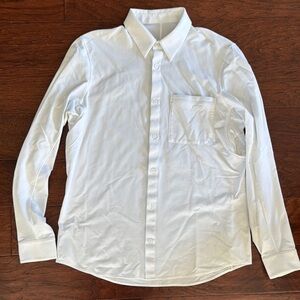 Lululemon White Men's Collared Shirt